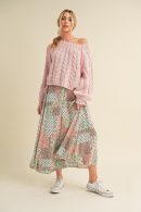 Aemi + Co Printed Maxi Skirt