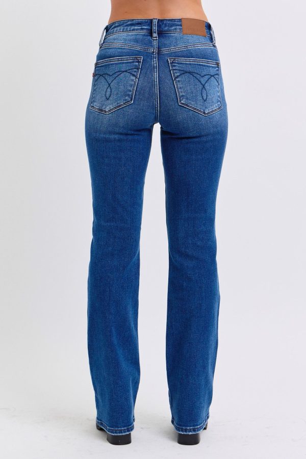 Judy Blue Full Size Mid-Rise Bootcut Jeans with Pockets - Image 2