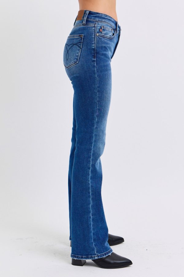 Judy Blue Full Size Mid-Rise Bootcut Jeans with Pockets - Image 4