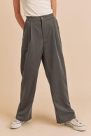 Aemi + Co High Waist Wide Leg Pants with Side Pockets
